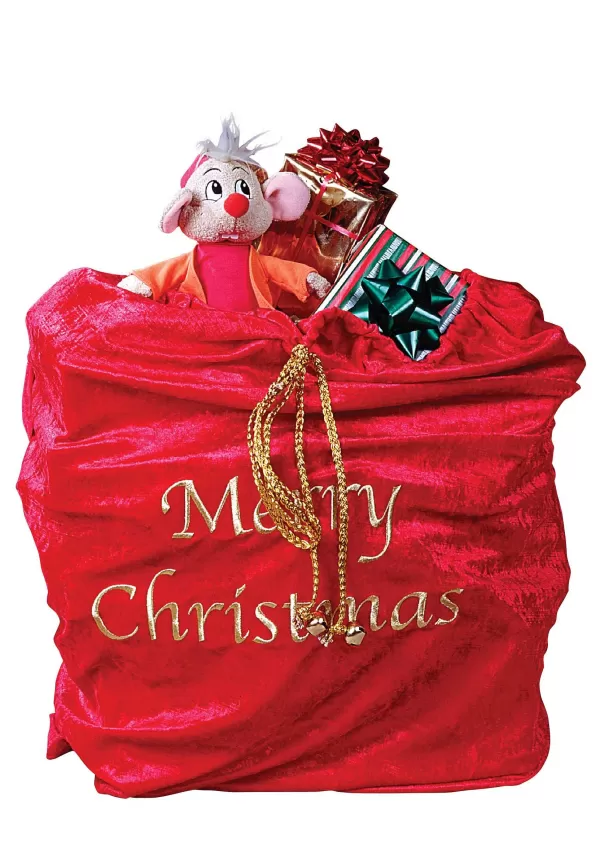 Store Santa Sack Christmas Decorations