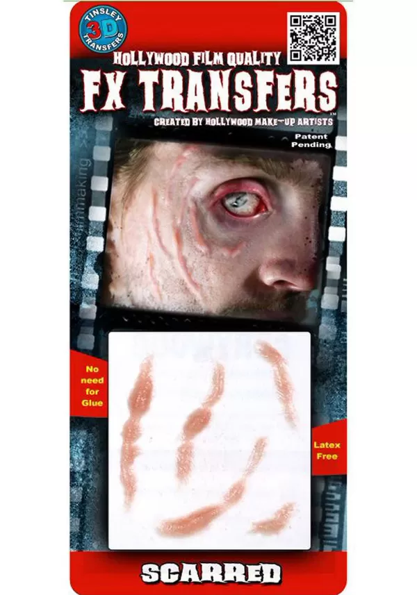 Store Scarred Temporary 3-D Tattoo Accessory Kit Makeup