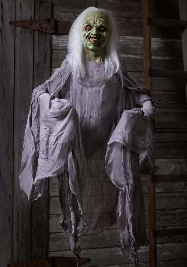 Cheap Scary Green Witch Hanging Halloween Decoration Outdoor Decorations