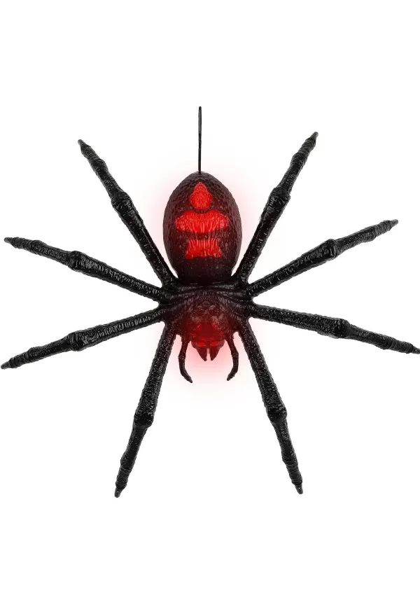 Cheap Seasonal Visions International 2 Foot Red Light Up Spider Decoration Scary Decorations