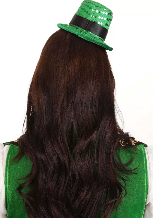 Online Sequin Mini Leprechaun Hat Costume Headband Headbands