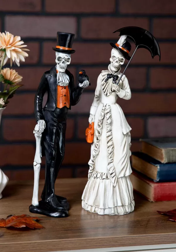 Best Sale Set Of 2 Resin 13-Inch Skeletons Decoration Indoor Decorations