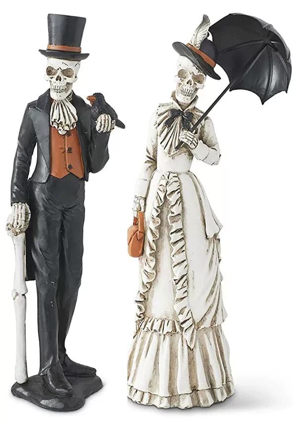 Best Sale Set Of 2 Resin 13-Inch Skeletons Decoration Indoor Decorations
