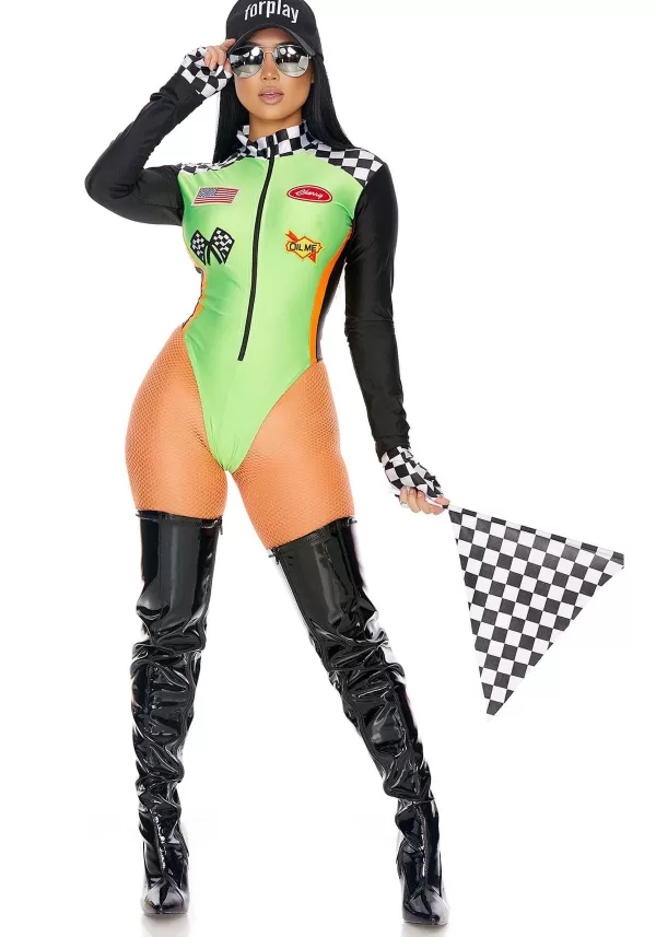 Outlet Sexy Green Racecar Driver Costume For Women Sexy Costumes