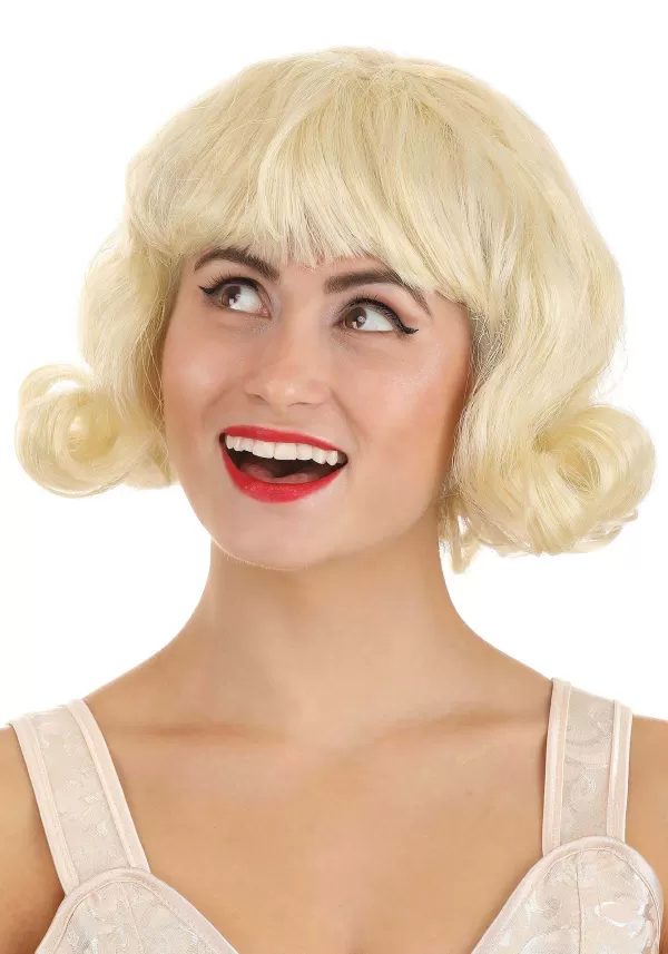 Outlet Short Blonde 50S Wig For Women Wigs