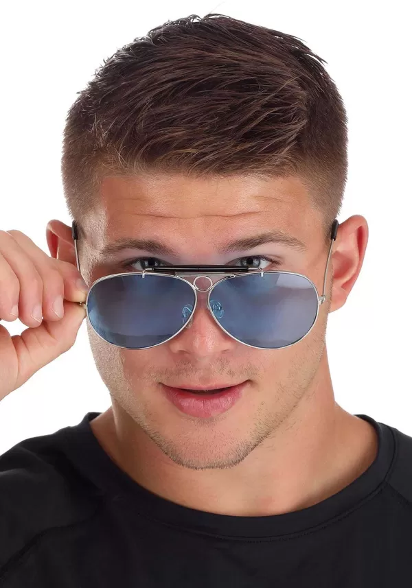 Flash Sale Silver And Black Police Glasses Glasses / Sunglasses