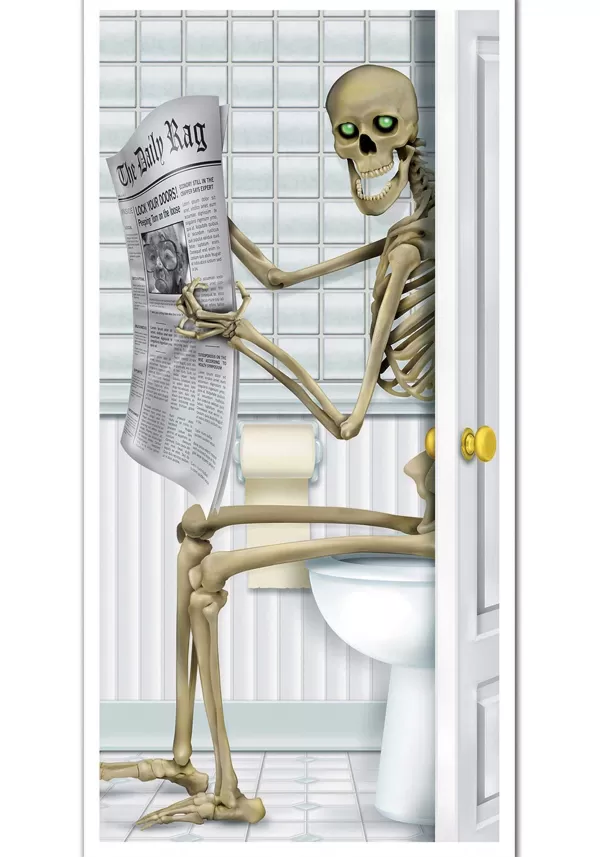 Outlet Skeleton Restroom Door Cover Door Decorations