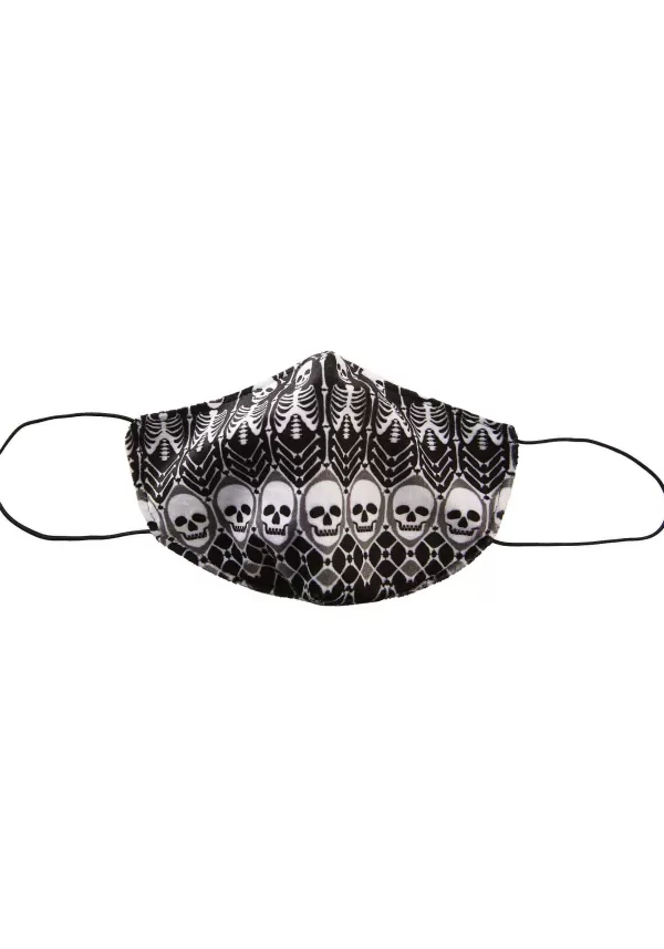 Flash Sale Skeletons Pattern Sublimated Face Mask For Adults Face Masks