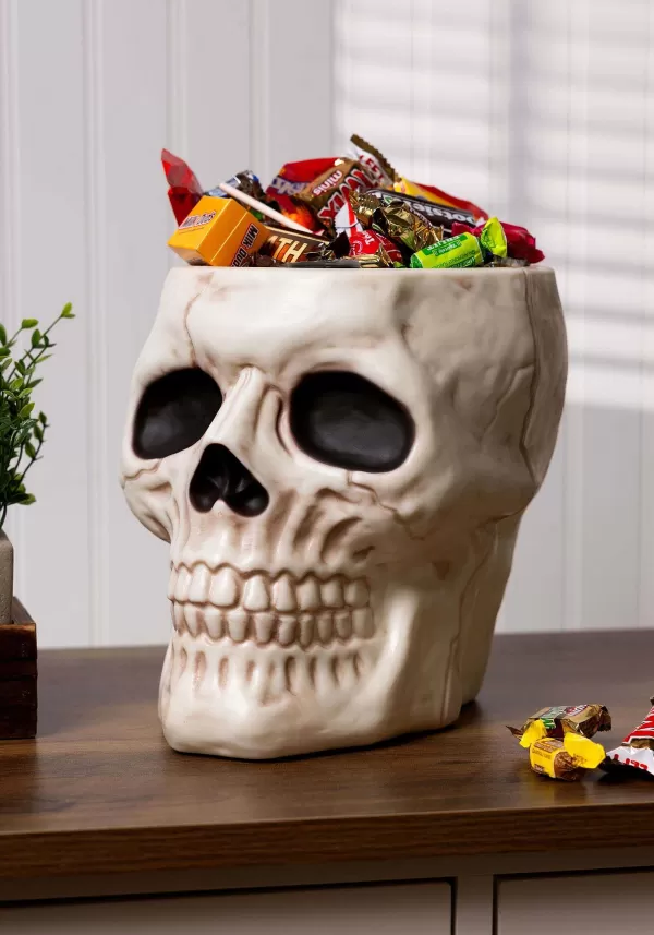Clearance Skull Halloween Candy Bowl Decoration Indoor Decorations