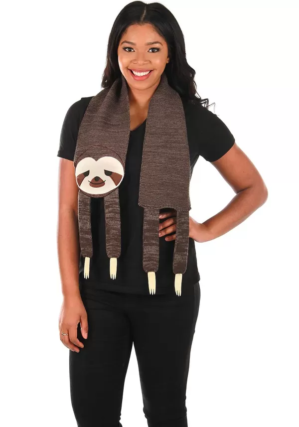 Shop Sleepy Sloth Knit Scarf Scarves