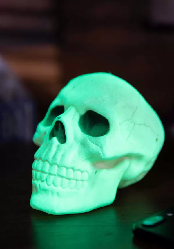 Fashion Small Glow In The Dark Skull Halloween Decoration Halloween Props