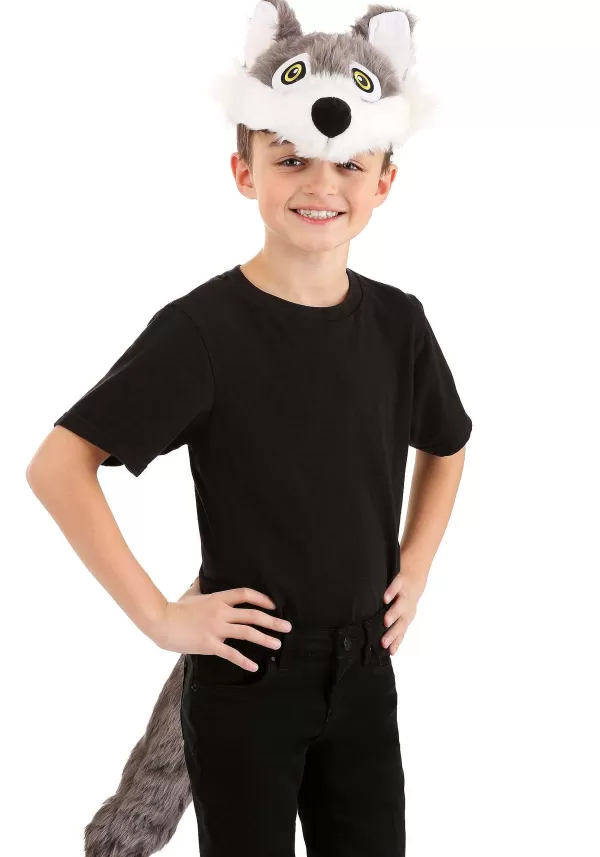 Cheap Soft Wolf Headband & Tail Accessory Kits
