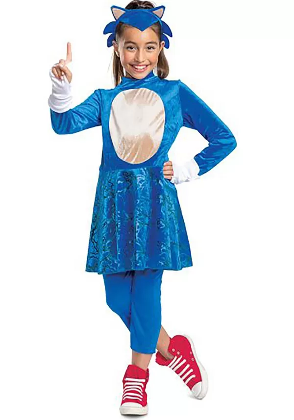 Shop Sonic 2 The Movie Sonic Costume For Girls Girl Costumes