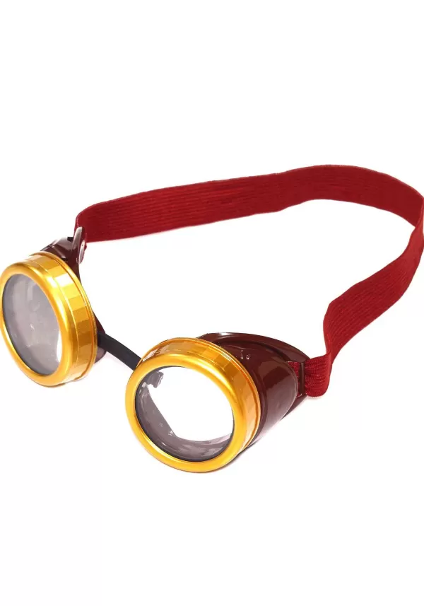 Outlet Steampunk Brown Goggles Glasses / Sunglasses