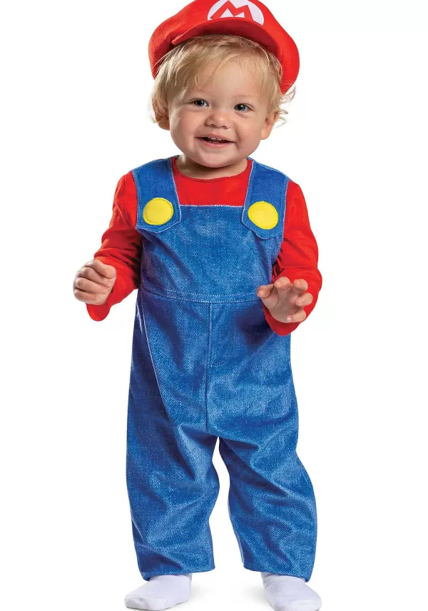 Clearance Super Mario Bros Posh Mario Costume For Infants Baby Costumes