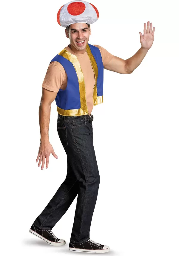 Shop Super Mario Bros. Toad Costume Kit For Adults Accessory Kits