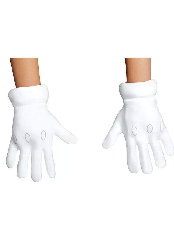 Discount Super Mario Brothers White Costume Gloves For Kids Gloves