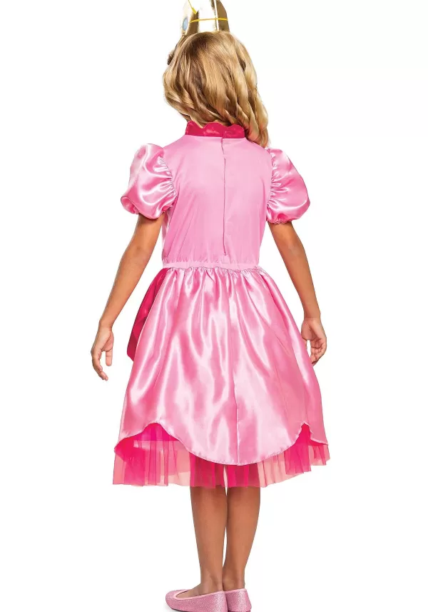 Clearance Super Mario Classic Princess Peach Costume For Girls Girl Costumes