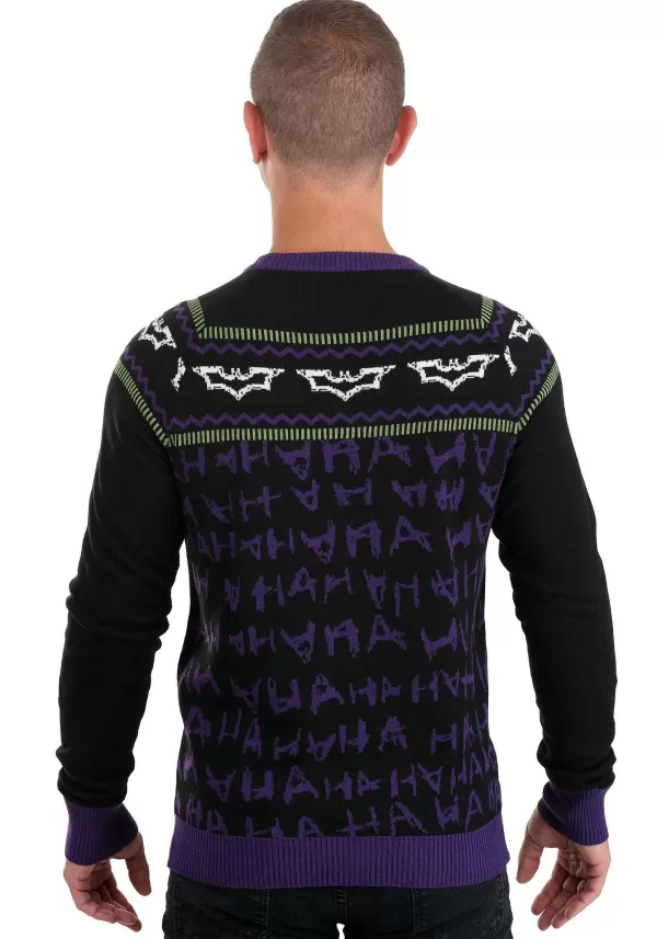 Discount The Joker Dark Knight Ugly Sweater For Adults Halloween Clothes