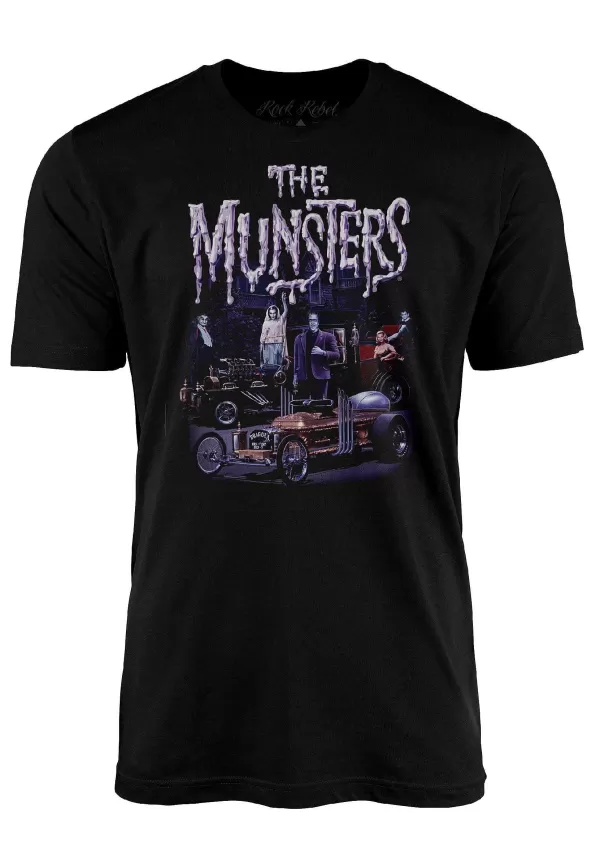 Online The Munsters Family Car Adult Graphic T-Shirt Halloween Clothes