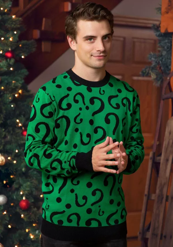 Fashion The Riddler Adult Christmas Sweater Halloween Clothes