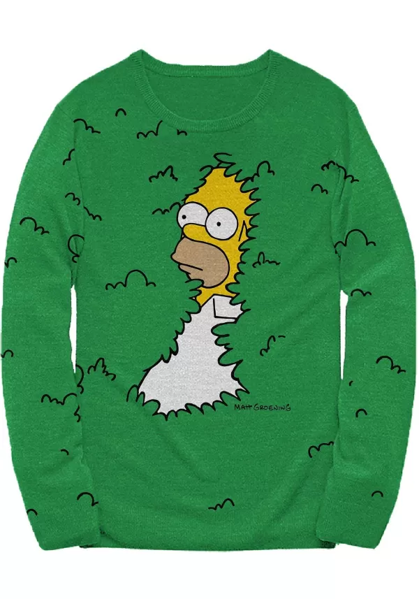 Shop The Simpsons Homer Bushes Adult Sweater Halloween Clothes