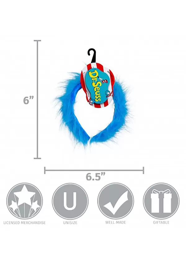 Shop Thing 1&2 Blue Fuzzy Costume Headband Headbands