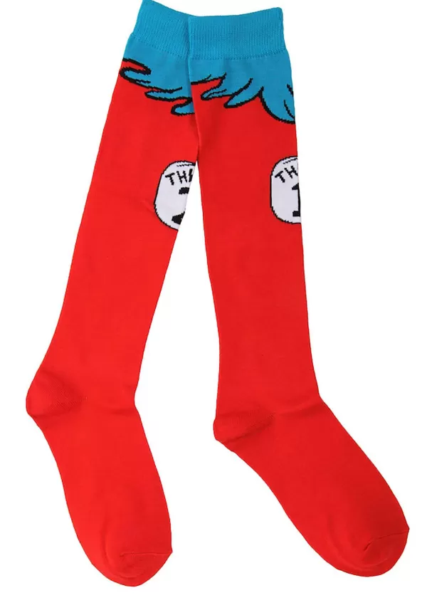 Sale Thing 1 & 2 Costume Socks For Kids Socks / Slippers