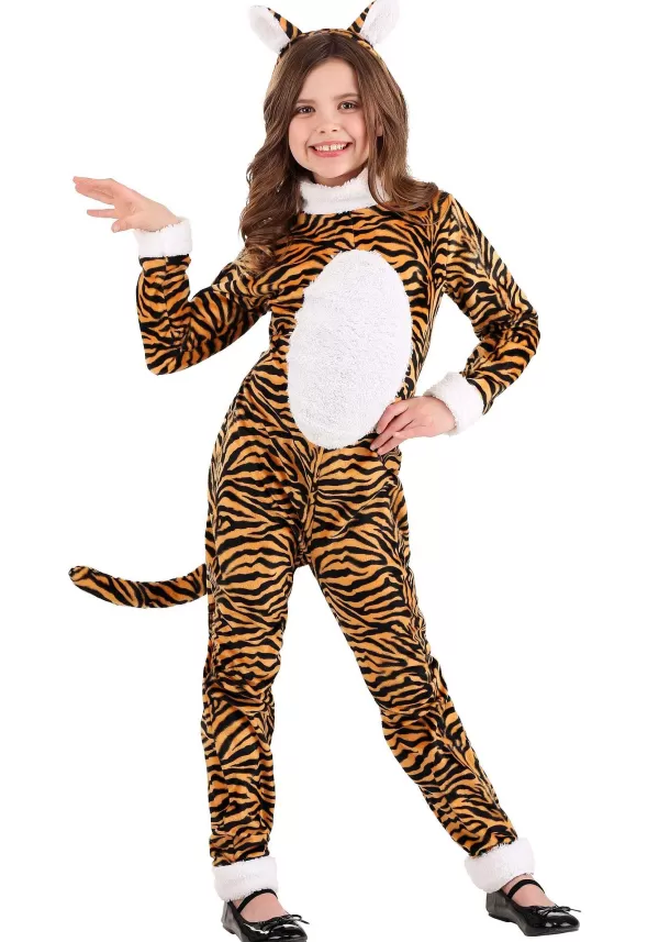 Best Sale Tigress Onesie Costume For Girls Girl Costumes