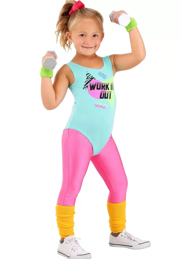 Fashion Totally 80S Workout Costume For Toddlers Girl Costumes