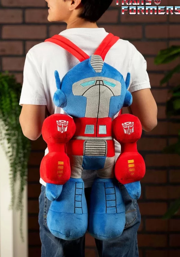 Shop Transformers Optimus Prime Plush Backpack Backpacks