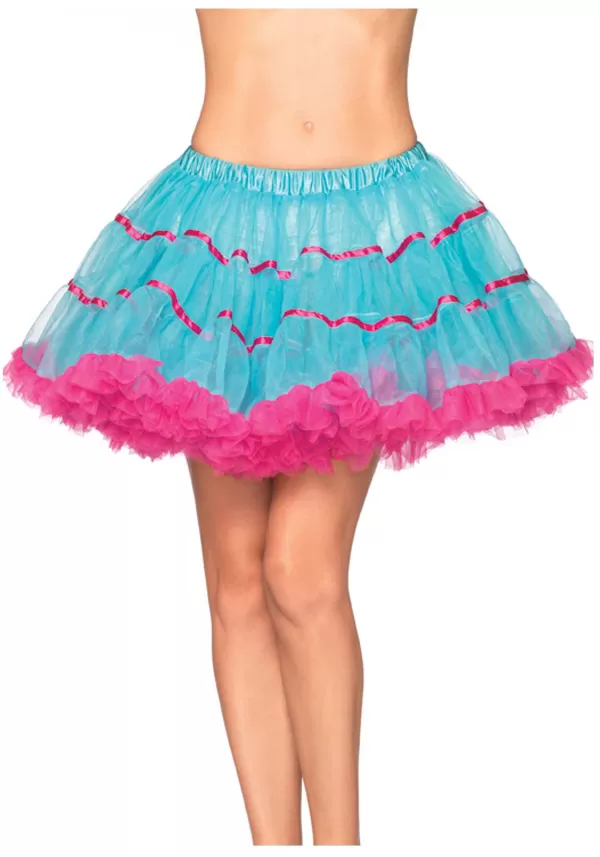 Online Turquoise And Neon Pink Petticoat Petticoats