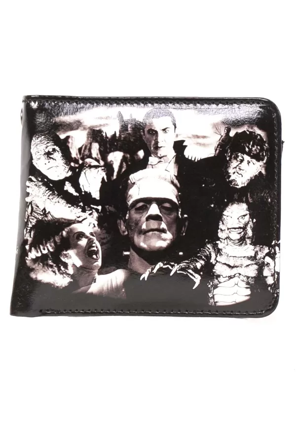 Shop Universal Monsters Collage Bi-Fold Wallet Purses