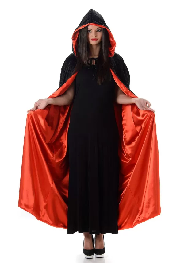 Hot Vampire Deluxe Hooded Cape For Adults Capes