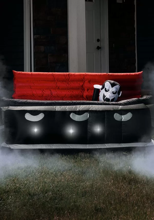 Hot Vampire'S Coffin Inflatable Light Up Halloween Decoration Inflatable Decorations