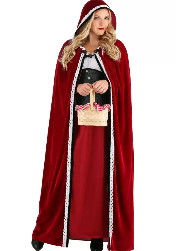 Online Velvet Riding Hood Cloak Capes