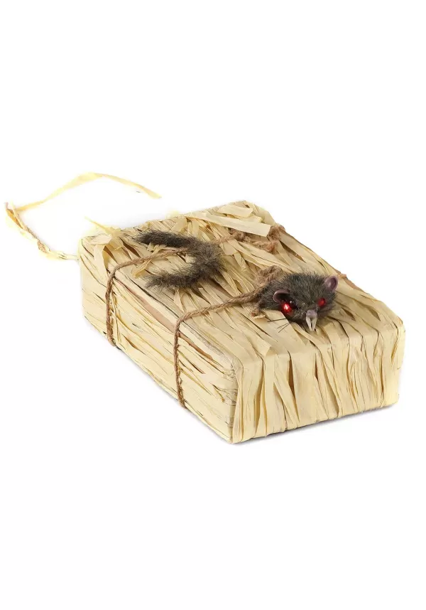 Discount Walking Light Up Animated Haystack Rat Halloween Decoration Animatronics