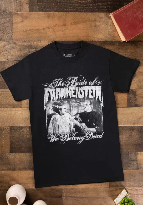 Fashion We Belong Dead Graphic T-Shirt Halloween Clothes