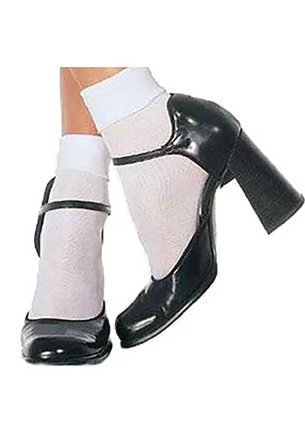 Hot White Ankle Socks Socks / Slippers