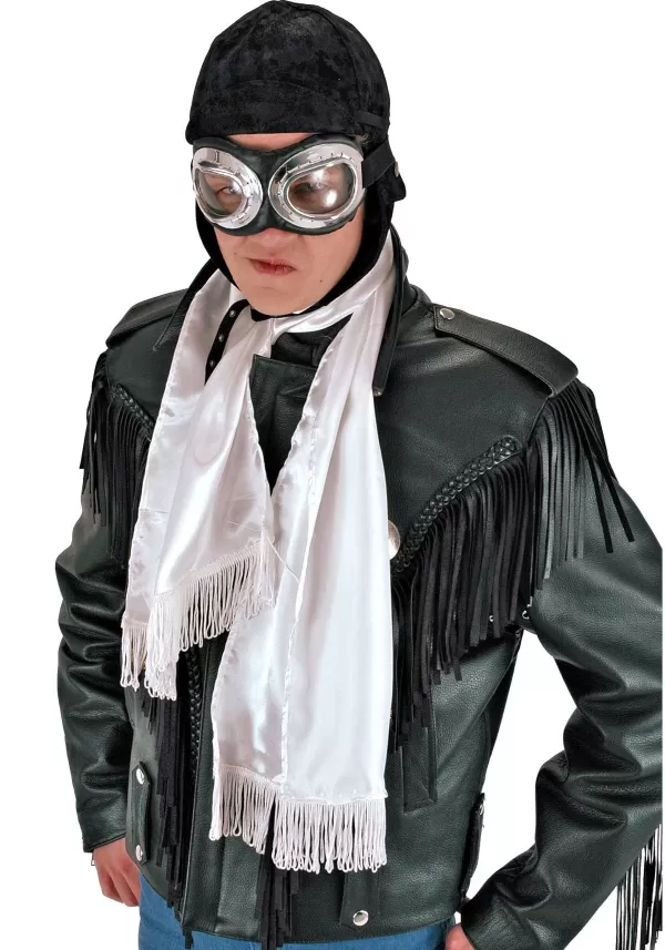 Discount White Aviator Scarf Scarves