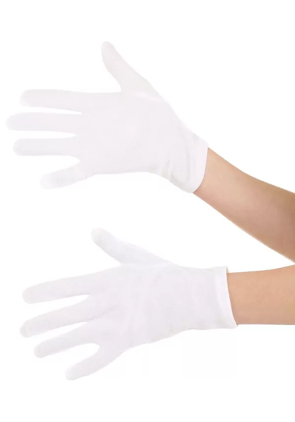 New White Costume Gloves For Adults Gloves