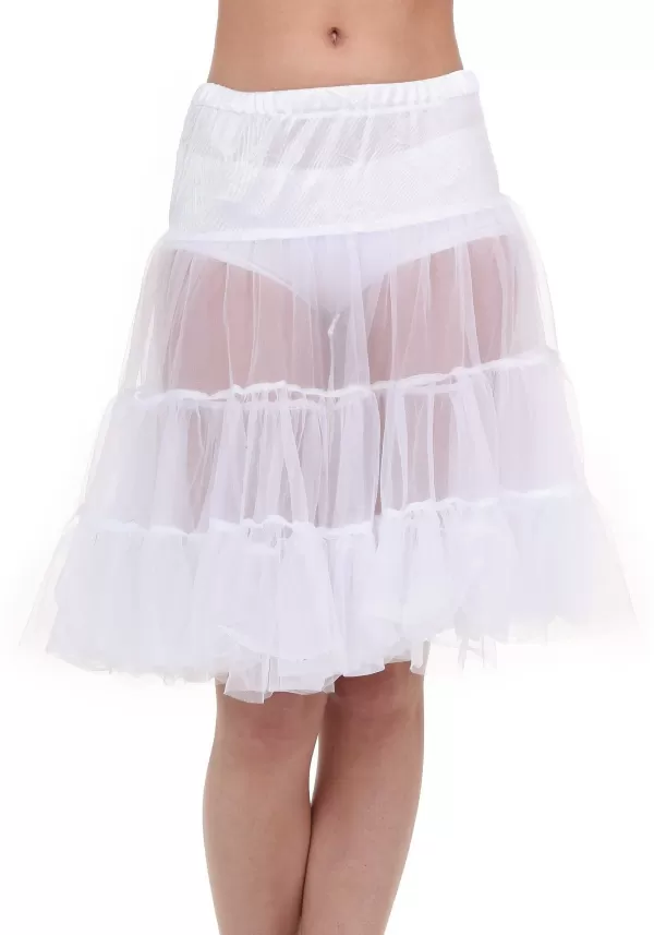 Store White Knee Length Crinoline For Adults Petticoats