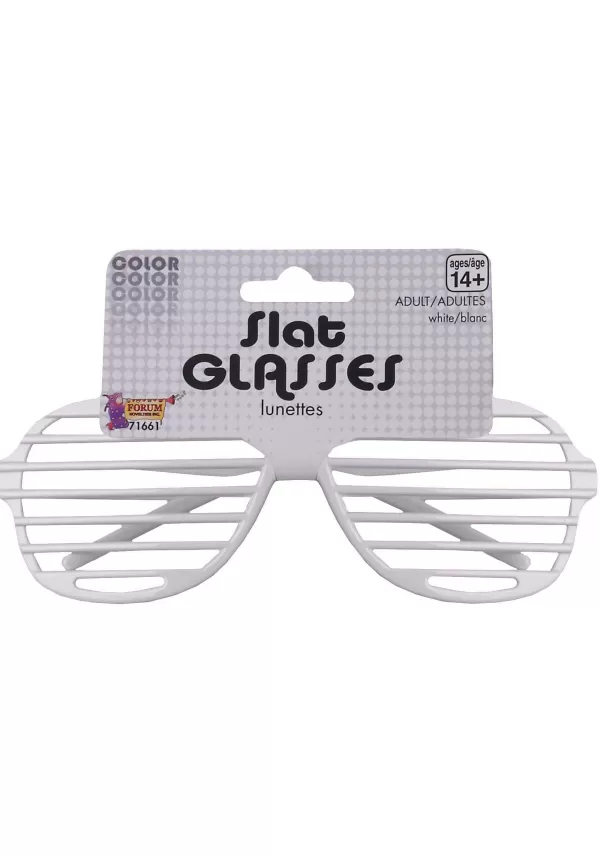 Online White Slat Glasses Glasses / Sunglasses