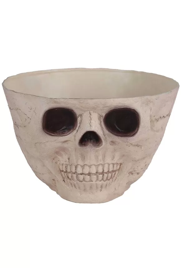 Flash Sale Wide Skull Head Candy Bowl Decoration Indoor Decorations