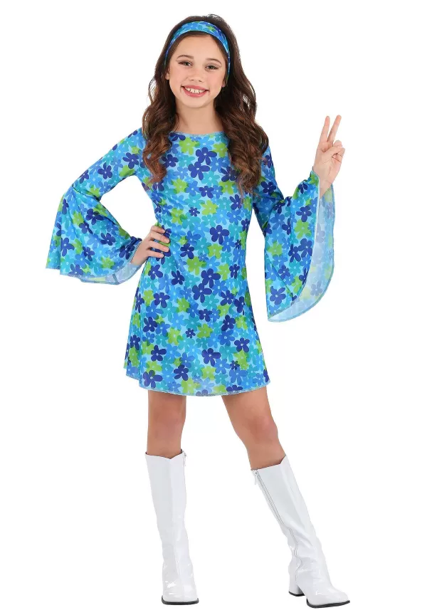 Cheap Wild Flower 70S Costume Dress For Girls Girl Costumes