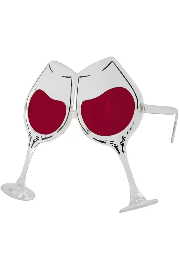 Fashion Wine Goblet Clear/Rose Eyeglasses Glasses / Sunglasses