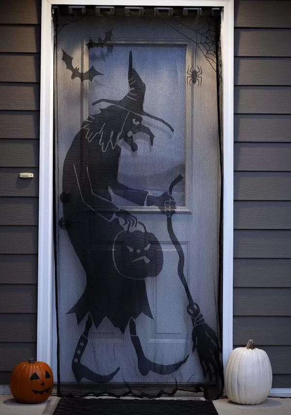Cheap Witch Or Treat Door Curtain Halloween Decoration Door Decorations