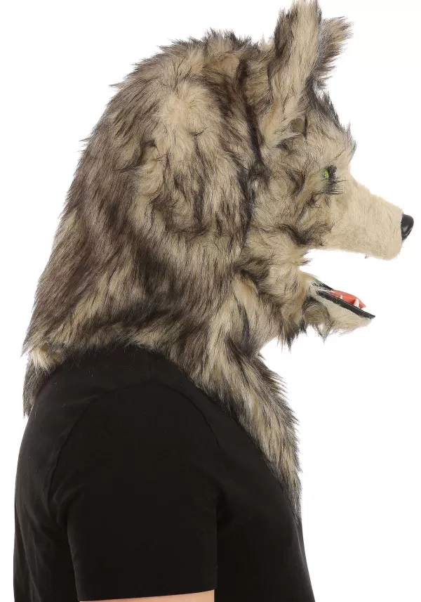 Flash Sale Wolf Mask With Mouth Mover For Adults Masks