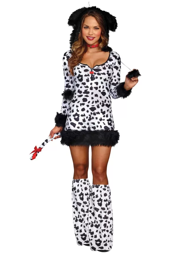 Outlet Women'S Darling Dalmatian Costume Dress Sexy Costumes