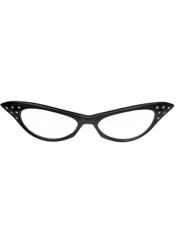 Clearance Women'S Grease Pink Ladies Jacket Costume Package Glasses / Sunglasses